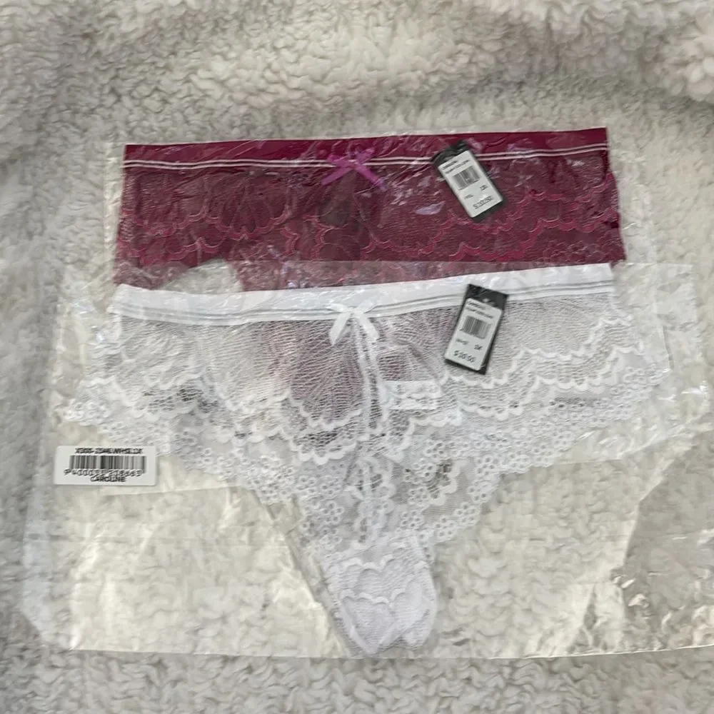 Frederick's of Hollywood Bundle of 2 Caroline Panties 1X NWT